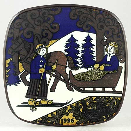 ARABIA - ARABIA Raija Uosikkinen KALEVALA 1982 箱付 Raija Uosikkinen Kalevala 1982 Year Plate by Arabia Finland